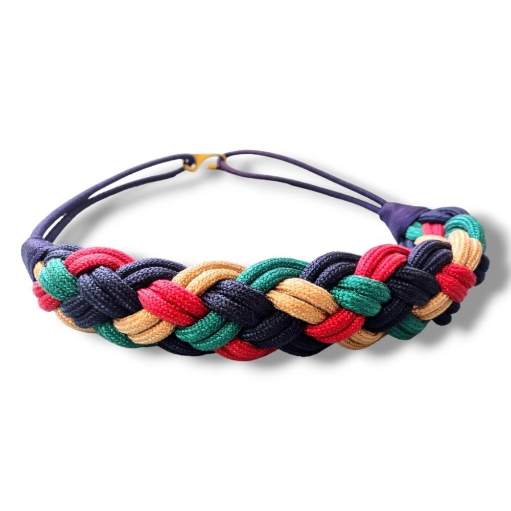 Jos. A. Bank Clothiers vintage colorful braided adjustable woven belt